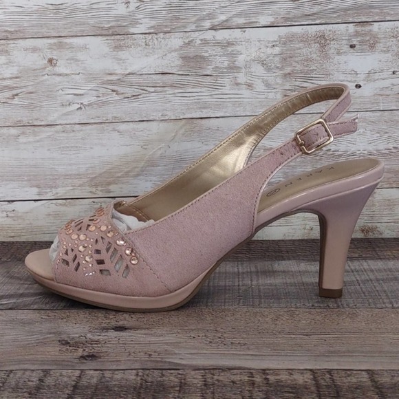 Karen Scott Shoes Karen Scott Brookee Slingback Pumps Heels 6 Nude